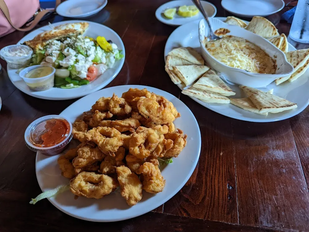 Calamari Crab Dip and Spinach Pie