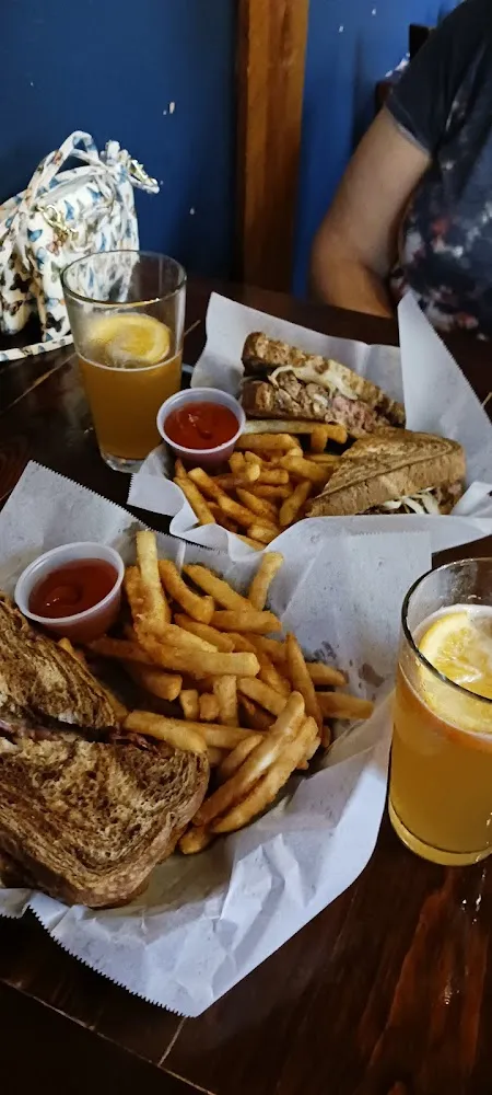 Patty Melt Burger and Fries